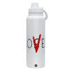 1L Stainless Steel Thermal Bottle with Phone Holder & Double Wall Insulation