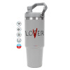 GREY color, 890ml (30oz) stainless Steel Tumbler with Handle