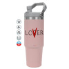 Pink color, 890ml (30oz) stainless Steel Tumbler with Handle
