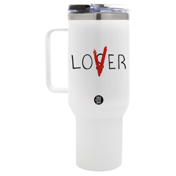 IT Lov(s)er, Mega Stainless steel Tumbler with lid, double wall 1,2L