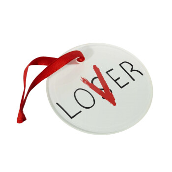 IT Lov(s)er, Christmas ornament glass 9cm