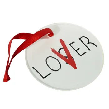 IT Lov(s)er, Christmas ornament glass 9cm