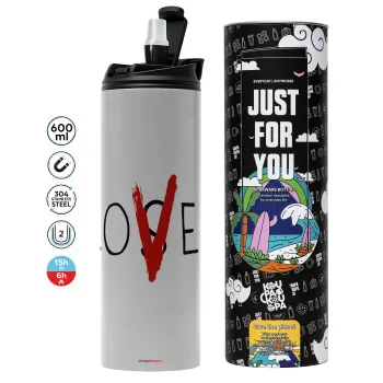 IT Lov(s)er, Tumbler stainless steel GREY 600ml