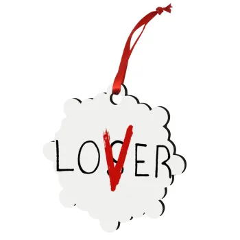 IT Lov(s)er, Στολίδι Χριστουγεννιάτικο στολίδι snowflake ξύλινο 7.5cm