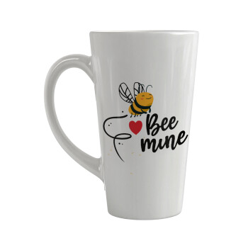 Bee mine!!!, Κούπα κωνική Latte Μεγάλη, κεραμική, 450ml