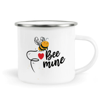 Bee mine!!!, Κούπα Μεταλλική εμαγιέ λευκη 360ml