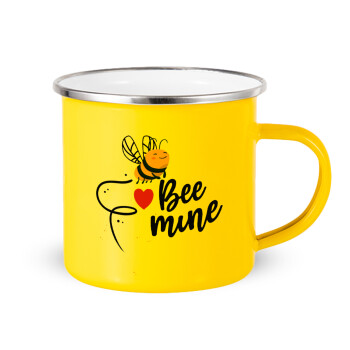 Bee mine!!!, Yellow Enamel Metallic Cup 360ml