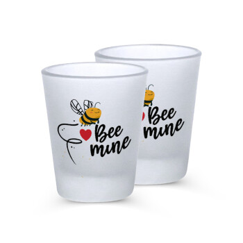 Bee mine!!!, Σφηνοπότηρα γυάλινα 45ml του πάγου (2 τεμάχια)