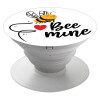 Bee mine!!!, Pop Socket Λευκό Βάση Στήριξης Κινητού στο Χέρι