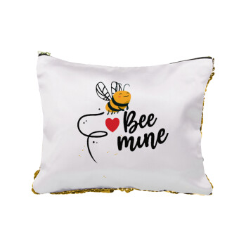 Bee mine!!!, Τσαντάκι νεσεσέρ με πούλιες (Sequin) Χρυσό