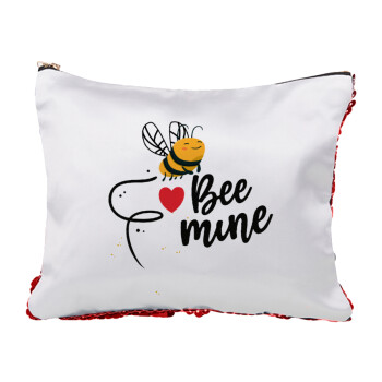 Bee mine!!!, Τσαντάκι νεσεσέρ με πούλιες (Sequin) Κόκκινο