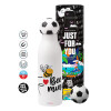 Soccer Metal mug thermos, double wall, 550ml