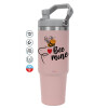 Pink color, 890ml (30oz) stainless Steel Tumbler with Handle