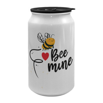 Bee mine!!!, Κούπα ταξιδιού μεταλλική με καπάκι (tin-can) 500ml