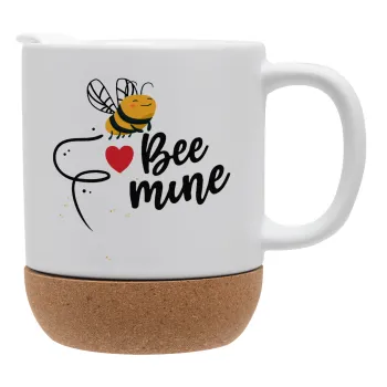 Bee mine!!!, Ceramic coffee mug Cork (MAT), 330ml
