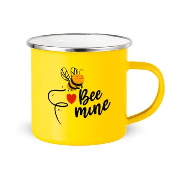 Bee mine!!!, Yellow Enamel Metallic Cup 360ml