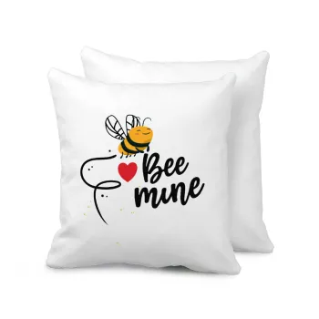 Bee mine!!!, Μαξιλάρι καναπέ 40x40cm περιέχεται το  γέμισμα