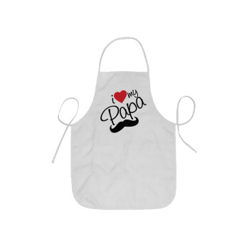 I Love my papa, Ποδιά Σεφ ολόσωμη κοντή  Παιδική (44x62cm)