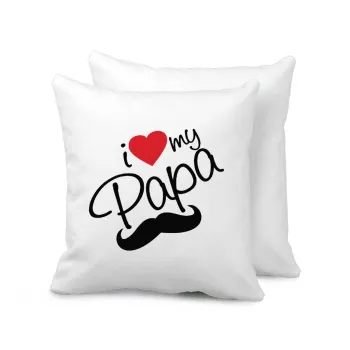 I Love my papa, Sofa cushion 40x40cm includes filling