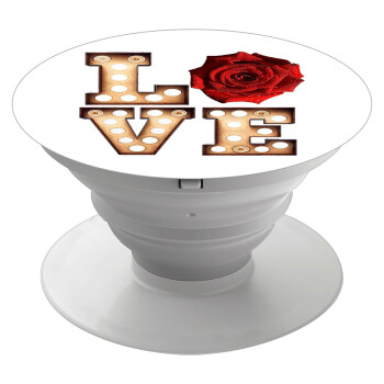 Love lights and roses, Phone Holders Stand  Λευκό Βάση Στήριξης Κινητού στο Χέρι