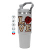 GREY color, 890ml (30oz) stainless Steel Tumbler with Handle