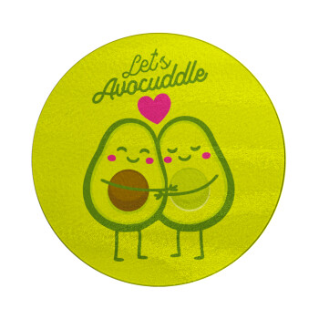 Let's avocuddle, Επιφάνεια κοπής γυάλινη στρογγυλή (30cm)