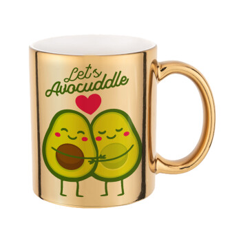 Let's avocuddle, Mug ceramic, gold mirror, 330ml