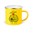 Yellow Enamel Metallic Cup 360ml