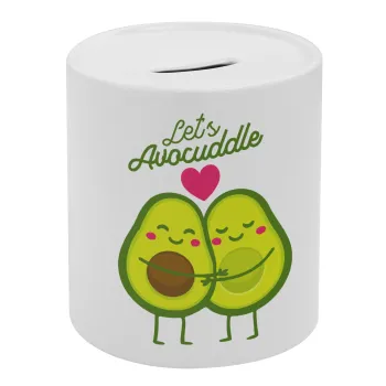 Let's avocuddle, Κουμπαράς πορσελάνης με τάπα