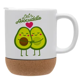 Let's avocuddle, Ceramic coffee mug Cork (MAT), 330ml