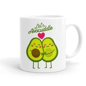 Let's avocuddle, Ceramic coffee mug, 330ml