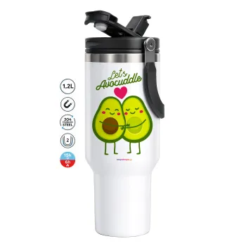 Let's avocuddle, Mega Stainless steel Tumbler with lid, double wall 1,2L
