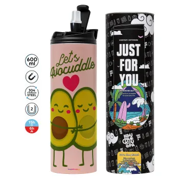 Let's avocuddle, Tumbler stainless steel PINK 600ml