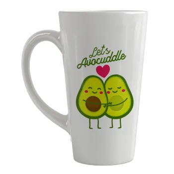 Let's avocuddle, Κούπα κωνική Latte Μεγάλη, κεραμική, 450ml