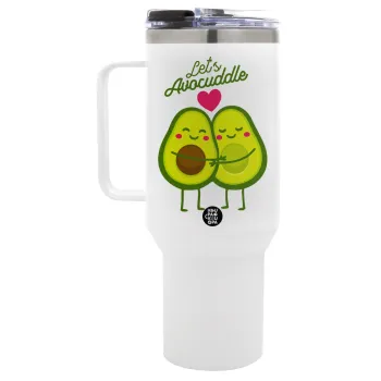 Let's avocuddle, Mega Tumbler με καπάκι, διπλού τοιχώματος (θερμό) 1,2L