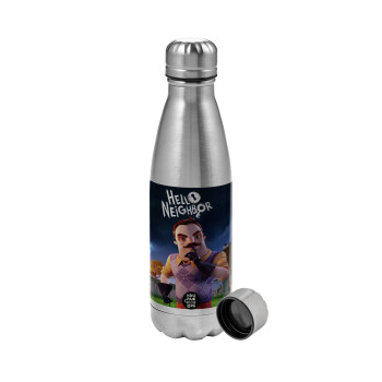 Hello Neighbor, Metallic water bottle, stainless steel, 750ml
