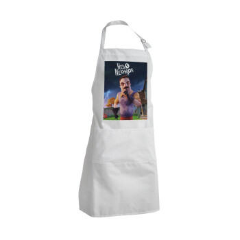  Hello Neighbor, Adult Chef Apron (with sliders and 2 pockets)