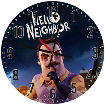  Hello Neighbor, Ρολόι τοίχου ξύλινο (30cm)
