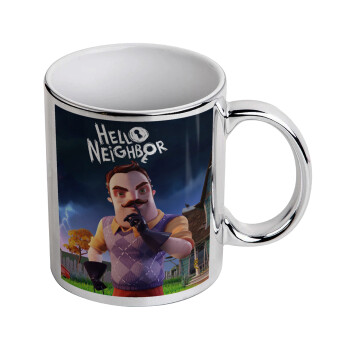  Hello Neighbor, Mug ceramic, silver mirror, 330ml