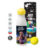 Tennis ball Metal mug thermos White, double wall, 550ml