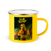Yellow Enamel Metallic Cup 360ml