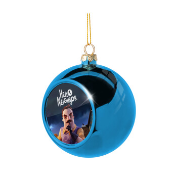  Hello Neighbor, Χριστουγεννιάτικη μπάλα δένδρου Μπλε 8cm