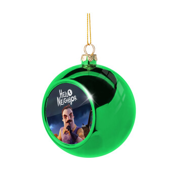 Hello Neighbor, Χριστουγεννιάτικη μπάλα δένδρου Πράσινη 8cm