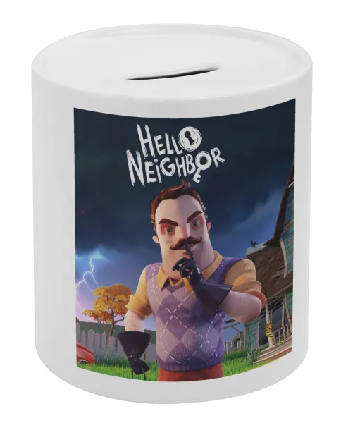 Hello Neighbor — Porcelain money box with stopper