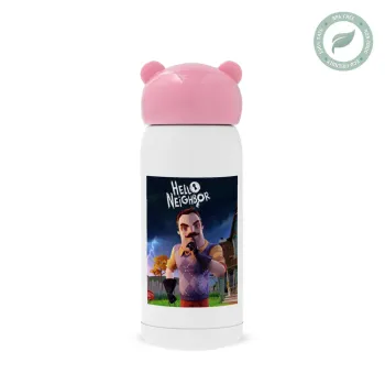  Hello Neighbor, Pink stainless steel thermal flask, 320ml