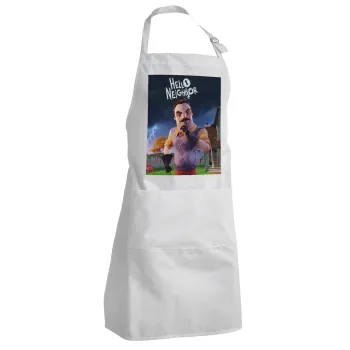  Hello Neighbor, Adult Chef Apron (with sliders and 2 pockets)