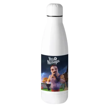  Hello Neighbor, Μεταλλικό παγούρι θερμός (Stainless steel), 500ml