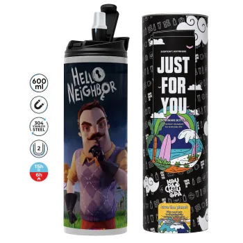  Hello Neighbor, Tumbler stainless steel GREY 600ml