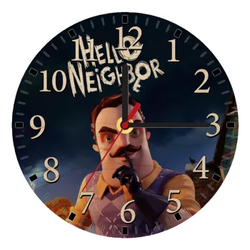  Hello Neighbor, Ρολόι τοίχου ξύλινο plywood (20cm)