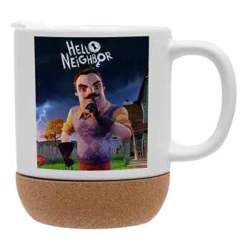  Hello Neighbor, Κούπα, κεραμική με βάση φελού και καπάκι (ΜΑΤ), 330ml